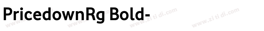 PricedownRg Bold字体转换